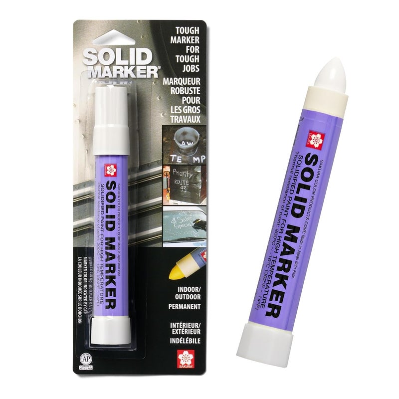 SAKURA Solid Marker - Permanent White Paint Marker for Tough Jobs on Various Surfaces - Image 1